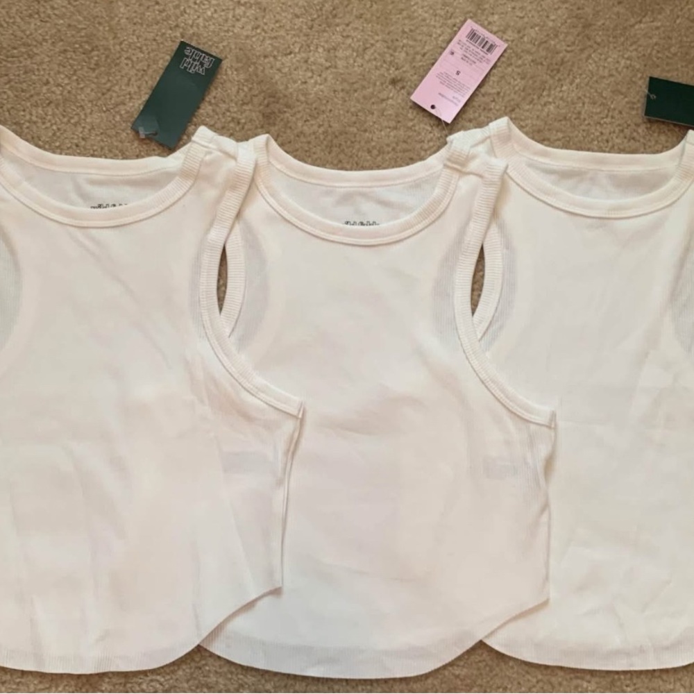 White Wild Fable Sleeveless Tank Tops
